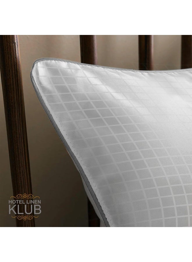 Hotel Linen Klub Hotel Linen Klub 250 TC Sateen Cotton Pillow with Single Piping  - Image 3