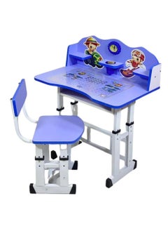 AGD Adjustable Height Kids Study Table Set, MDF Study Table for 3-11 Years Old (blue)  - Image 2