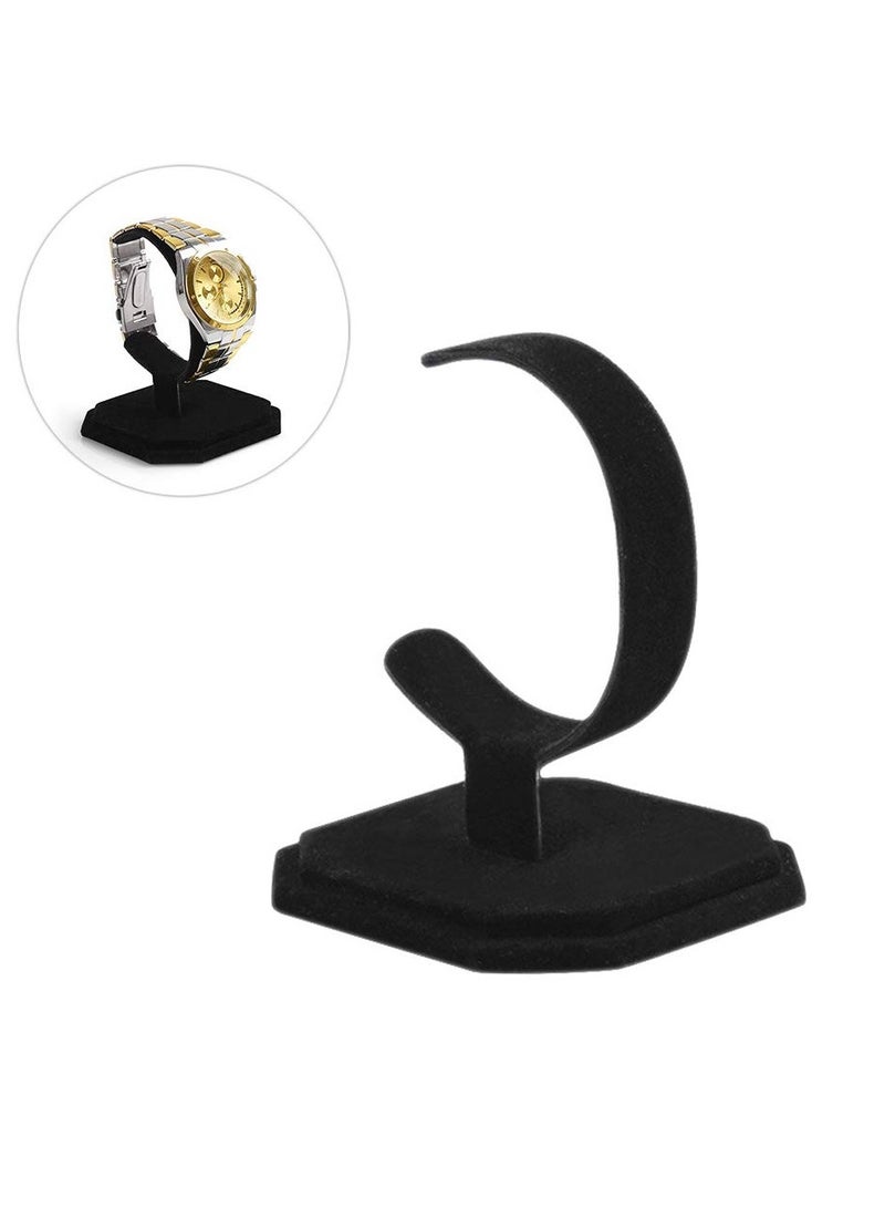 Watch Rack Stand, C Type Design Jewelry Bracelet Bangle Watch Display Rack Stand Holder - Image 1