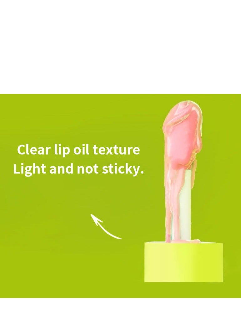 جولي جوجو مجموعة زيت الشفاه برأس فرشاة كبيرة مكونة من 8 ألوان، مرطب ومغذي للغاية، زيت توهج الشفاه بلمسة نهائية لامعة وناعمة، ملمع شفاه ملون لامع نباتي، تركيبة غير لاصقة (8 قطع) - Image 4