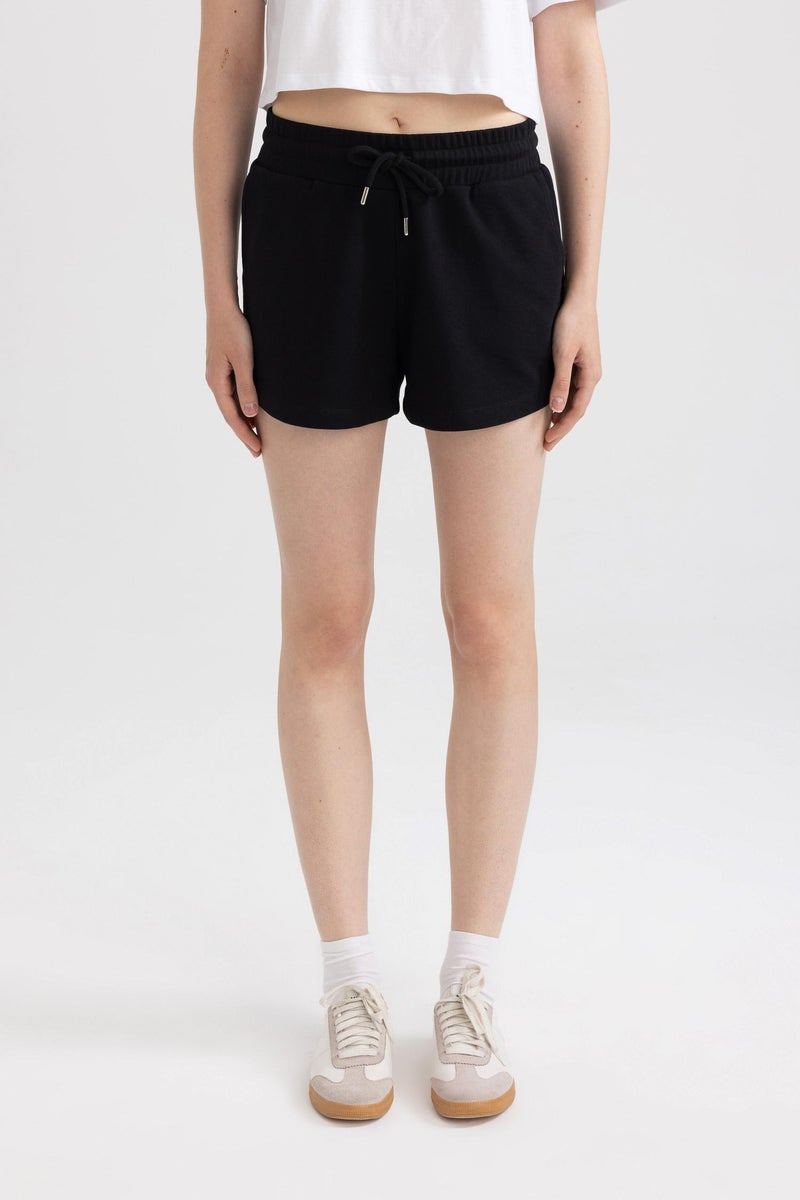 DeFacto Black Woman Regular Fit Normal Waist Regular Hem Bermuda Casual - Image 3