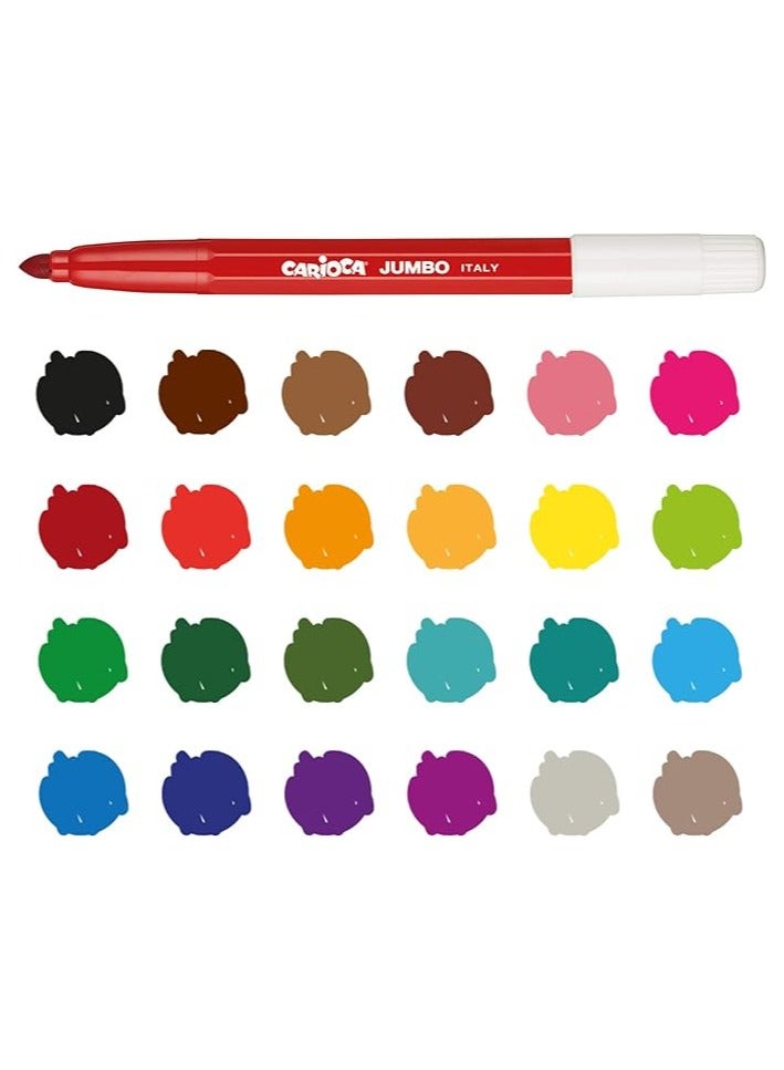 Carioca Jumbo12 Superwashable Colouring Markers - Image 2