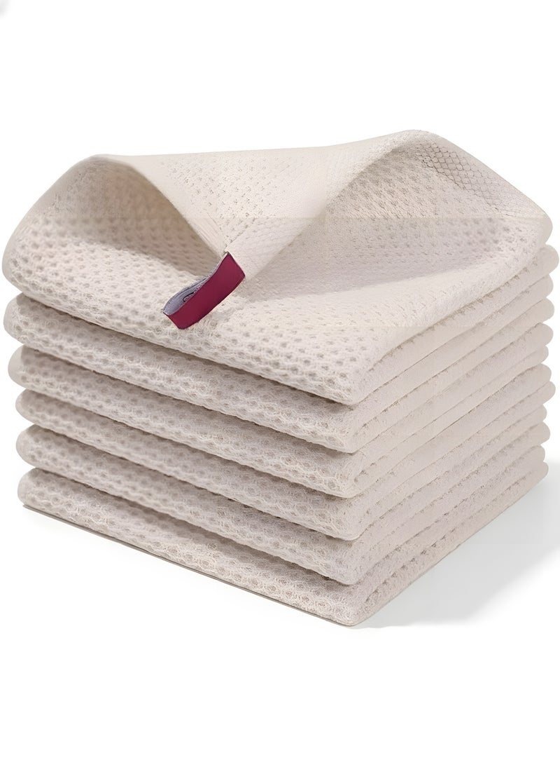 Beauenty Tea Towels,34x34cm,Kitchen Dishcloths,Cotton Waffle Weave,Ultra Soft Absorbent Quick Drying Dish Towels - Image 1