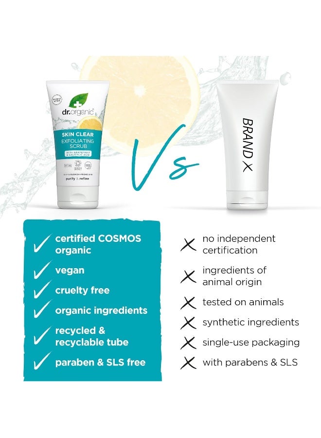 dr.organic 5 In 1 Skin Clear Tea Tree Exfoliating Scrub - Image 4