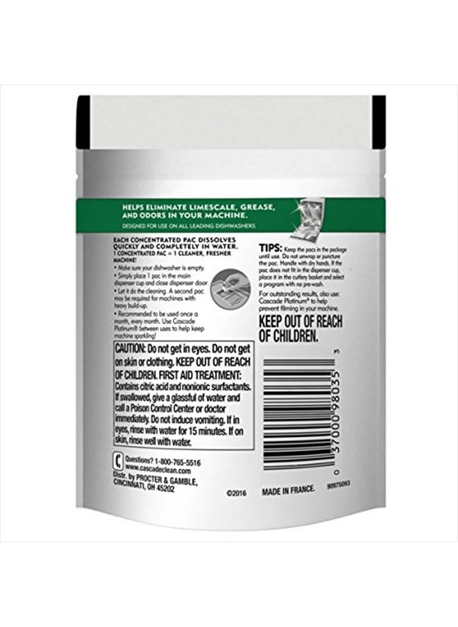 Platinum Dishwasher Cleaner Pods Fresh Scent, 1 Count (8 Pack)