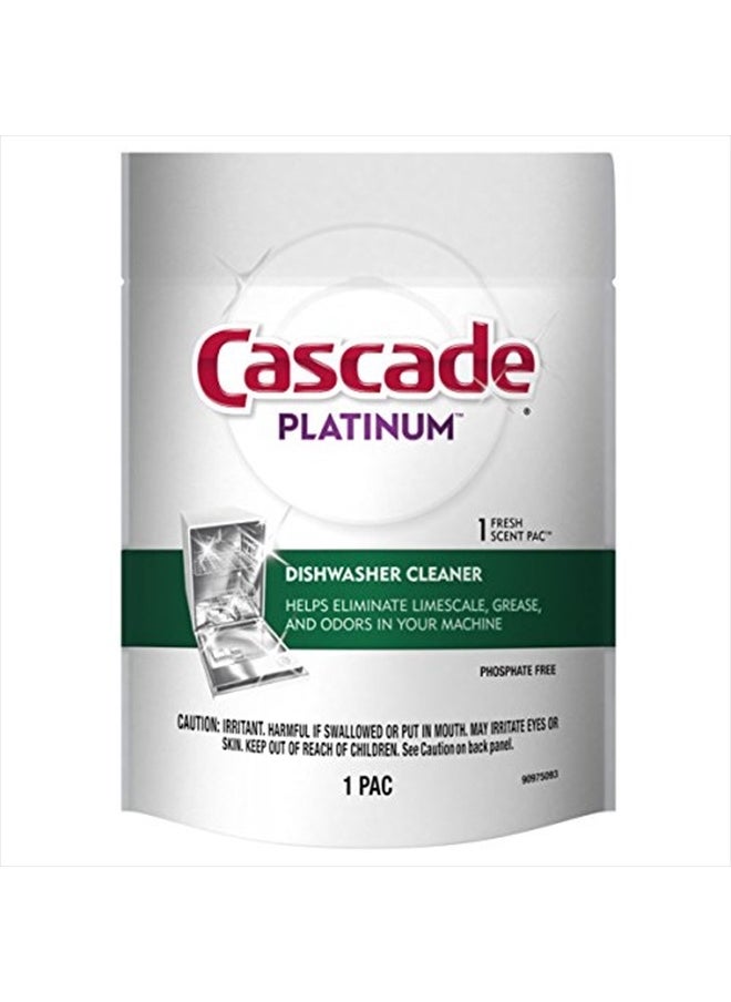 Platinum Dishwasher Cleaner Pods Fresh Scent, 1 Count (8 Pack)