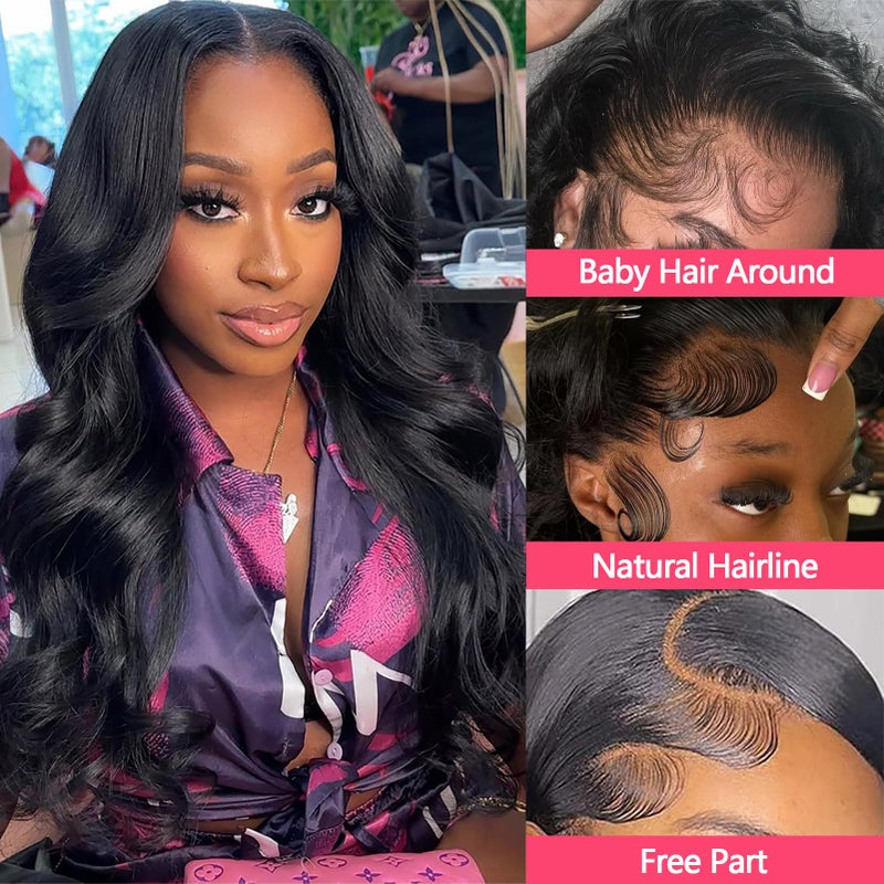 JARAMA 12A Body Wave Bundles with Frontal Human Hair 20 22 24+18 Inch Brazilian Virgin Body Wave Human Hair Weave 3 Bundles with 13x4 HD Lace Frontal Closure - Image 5