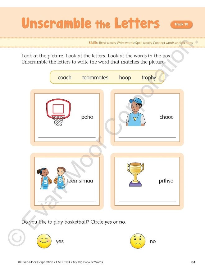 My Big Book of Words, Grade 2 Workbook