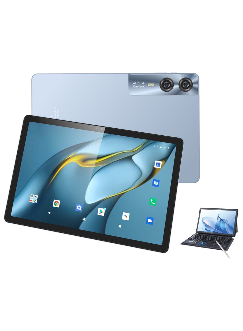 C idea 10.95-Inch Display Android 15 Tablet PC with Wireless Touchpad Keyboard 8GB RAM 1TB Storage 5G Dual SIM Display WiFi GPS Bluetooth Kids & Family Tablet CM11000 Plus Blue - Image 1