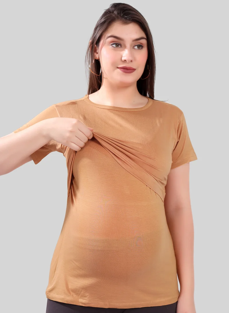 TUMMY TUMMY Maternity & Nursing Double Layered Pull-On Top Pack of 2pc