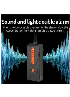 SYOSI Gas Leak Detector, Combustible Gas Leak Tester with Audible and Visual Alarm, Portable Gas Sniffer to Locate Gas Leak of Methane, LPG, LNG, Fuel, Sewer Gas 0-10,000 PPM  - Image 4