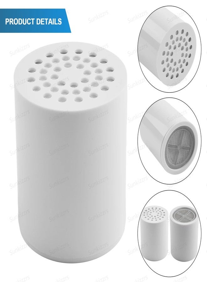 Sunkizzrs® Shower Head Filter Cartridge(25-Stage) -Water Softener for Bathroom with Vitamin C for Hard Water (Only 1 Cartridge) - Image 3