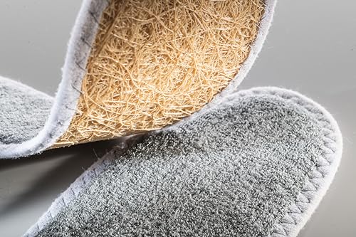 pedag Deo Fresh Natural Terry Cloth & Sisal Insoles, Handmade in Germany, Fully Washable, Perfect for Keeping Feet Dry and Fresh in The Summer, US W12 M9 / EU 42, Gray, 1 Pair - Image 3