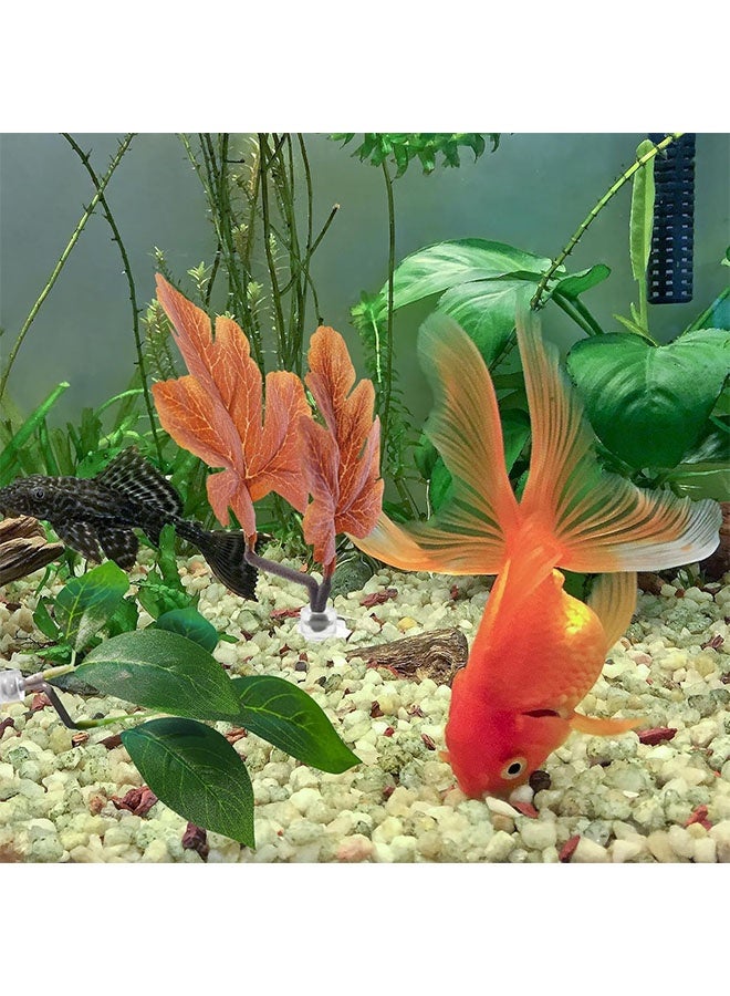 Realfrog 5PCS Fish Tank Decoration Betta Bed Leaf Hammock for Betta Fish, Lightweight and Realistic Resting Spot, For Fish Leaf Pad, Ornamental Artificial Leaf Bed Aquarium Accessories - Image 5