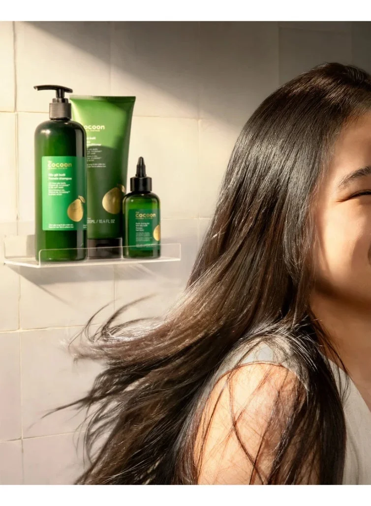 The Cocoon Original Vietnam  Cocoon Pomelo Hair Care Complete Set, Natural Anti-Hair Fall Treatment, Vegan Hair Growth Shampoo Conditioner Tonic Mask, Sulfate-Free Thickening Therapy, Vitamin B5 Deep Moisturizing Repair  | Best Price UAE