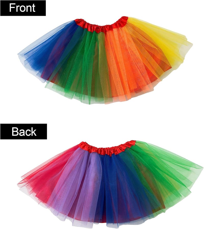 Jastore Girls Layered Stars Sequins Tutu Skirt Princess Ballet Dance Dress for 2-8 Years - Image 2
