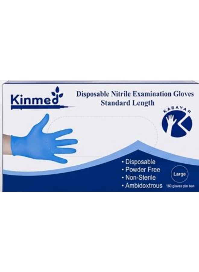 KINMED KABAYAN NITRILE GLOVES LARGE 100 PCS - Image 1
