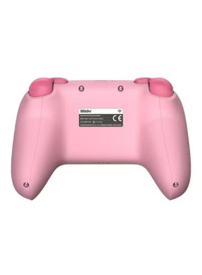 8بت دو وحدة تحكم بلوتوث 8Bitdo Ultimate 2C Hall Effect Joysticks مع أزرار L4/R4 قابلة لإعادة التعيين، تحكم في الحركة بستة محاور، اهتزاز Rumble ووظيفة Turbo لجهاز Switch/Switch 2 (وردي) - Image 2