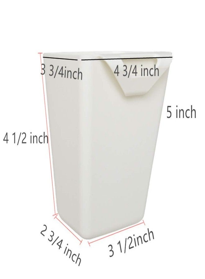 Dodxiaobeul 4 Pack Black Hanging Cup Holder for Rolling Cart Accessories,Hanging Bins for Utility Carts,Storage Bucket Hanging Container Hanging Bucket or Make Up Pencil Holder for Home,Kitchen Organizer Decor - Image 3