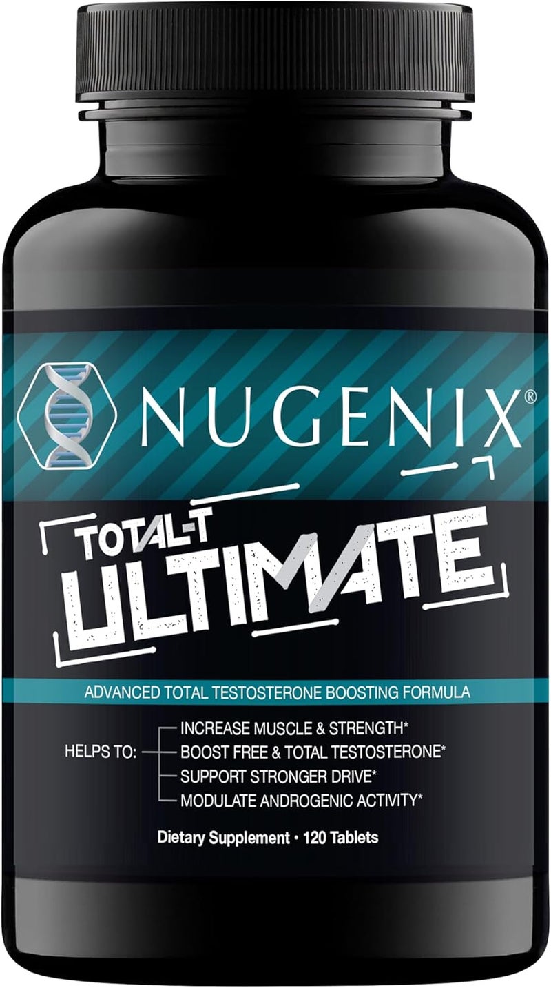 Nugenix TotalT Ultimate  Advanced Free and Total Testosterone Booster for Men  120 Tablets - Image 1