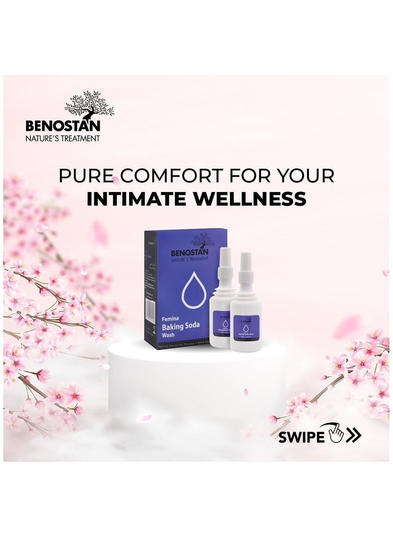 BENOSTAN غسول بيكربونات الصوديوم 2 × (150 مل) - Image 2