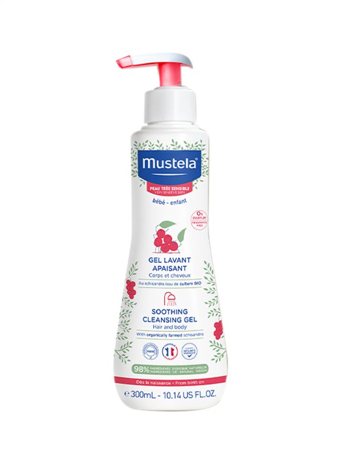 Mustela Baby Soothing Cleansing Gel For Hair And Body, 300ml - Image 1