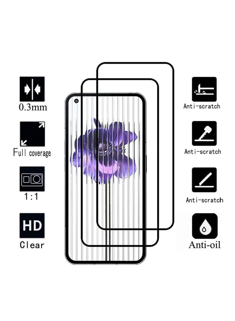 LEDIN [2-Pack] Screen Protector for Nothing Phone 1 Tempered Glass Screen Protector 9H Hardness Anti Fingerprint Scratch Resistance for Nothing Phone 1 - Image 2