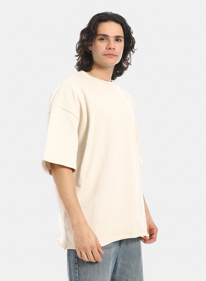 Red Circle Oversized T-shirt, round neck, on the eagle, Orly - Image 2