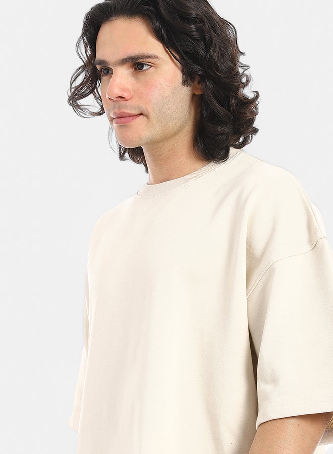 Red Circle Oversized T-shirt, round neck, on the eagle, Orly - Image 4