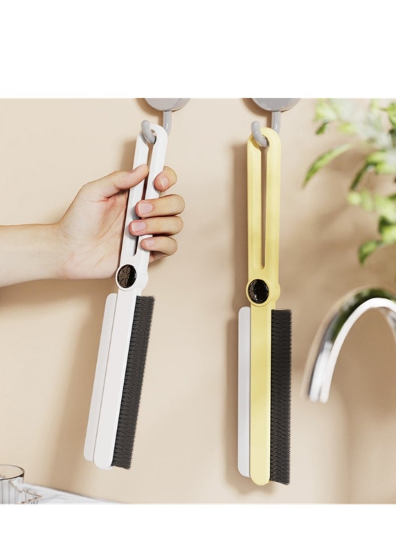 مجموعة مكونة من 2 قطع من فرش التنظيف، فرشاة تنظيف المطبخ بمقبض، فرشاة تنظيف متعددة الأغراض للأحذية والحمام والحوض والبلاط - Image 2