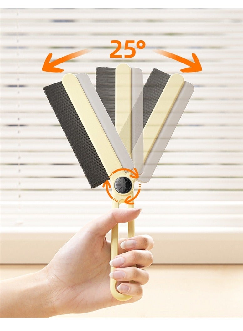 مجموعة مكونة من 2 قطع من فرش التنظيف، فرشاة تنظيف المطبخ بمقبض، فرشاة تنظيف متعددة الأغراض للأحذية والحمام والحوض والبلاط - Image 3