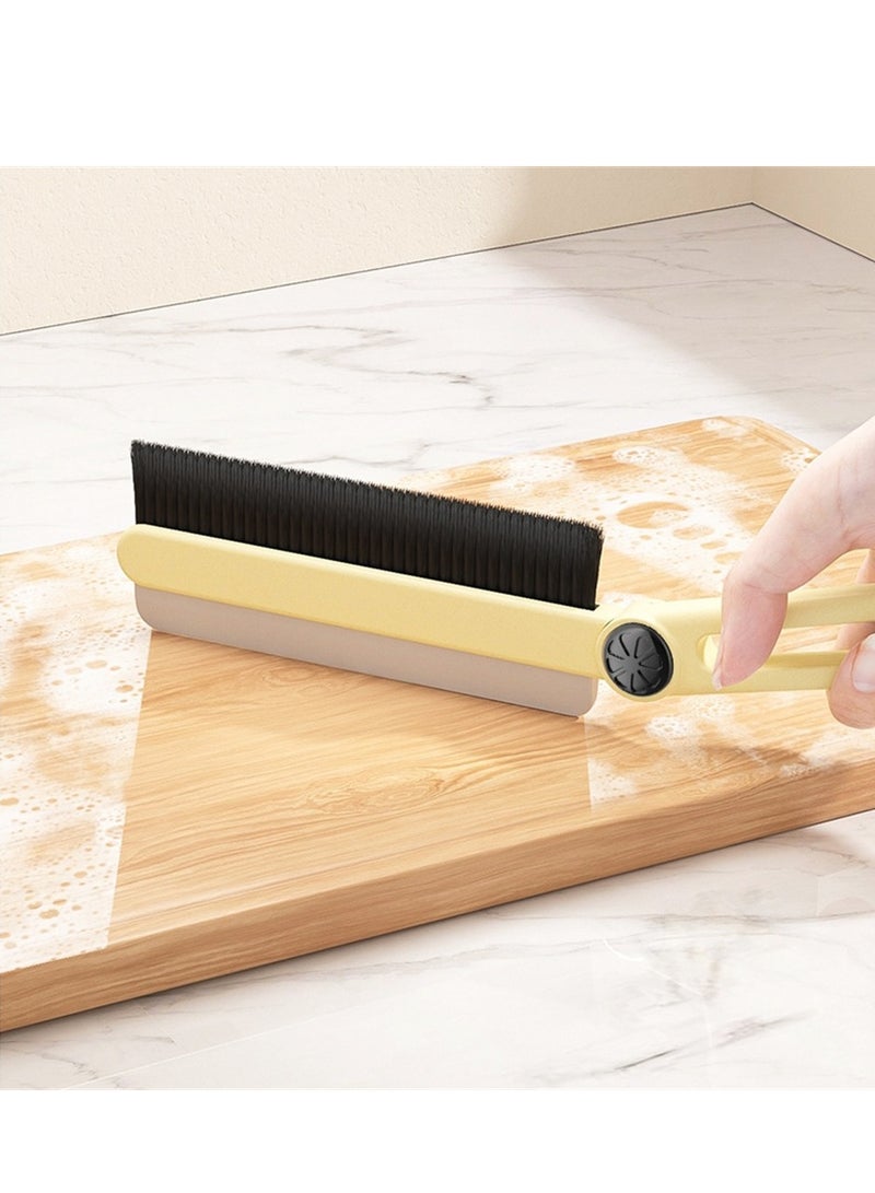 مجموعة مكونة من 2 قطع من فرش التنظيف، فرشاة تنظيف المطبخ بمقبض، فرشاة تنظيف متعددة الأغراض للأحذية والحمام والحوض والبلاط - Image 4