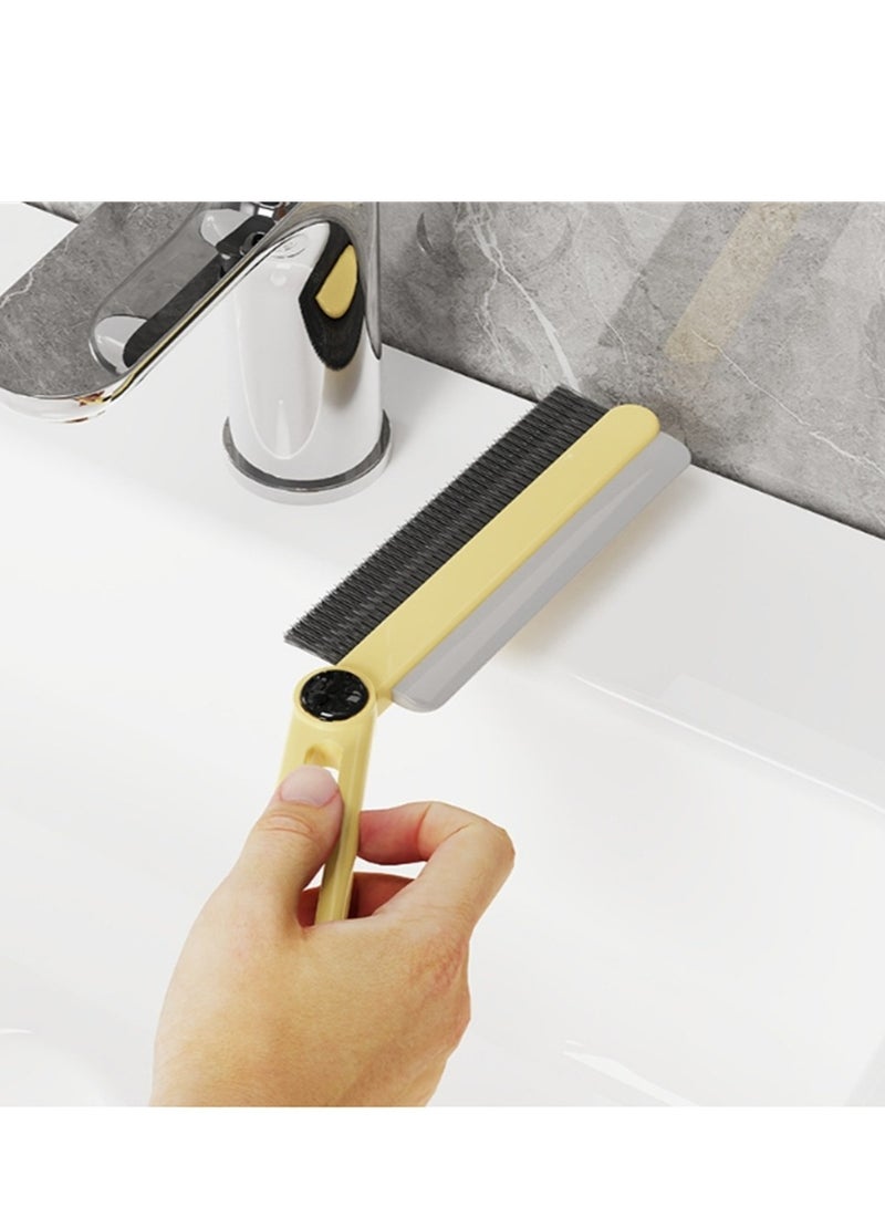 مجموعة مكونة من 2 قطع من فرش التنظيف، فرشاة تنظيف المطبخ بمقبض، فرشاة تنظيف متعددة الأغراض للأحذية والحمام والحوض والبلاط - Image 5