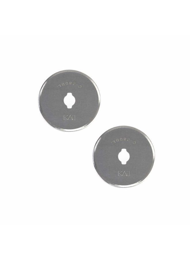 Omnigrid - 28mm Refills, 2, Tungsten-Carbon Steel Rotary Blades, 28 mm, 2-Pack, Silver, 2 Count, (2046) - Image 1