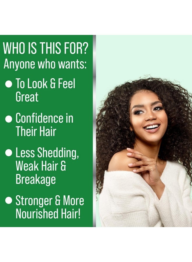 HAIR THICKNESS MAXIMIZER Hair Thickening and Moisturizing Serum - Vegan Scalp Treatment Oil for Women, Men with Dry, Frizzy, Weak Hair and Hair Loss. Peppermint, Wild Black Castor Oil, Unscented 2oz - Image 4