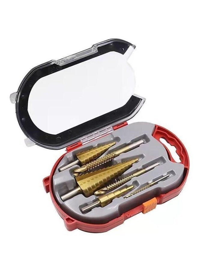 Efficient and Durable 6-Piece Set of Titanium Drill Bits for Precision Metal Drilling and Twisting - Perfect for Professional and DIY Projects 