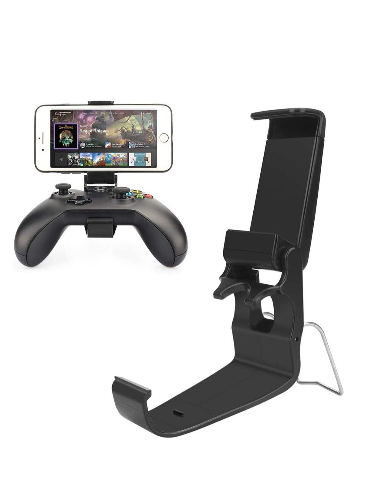Portable Foldable Phone Mount for Xbox One Controller - Versatile Smartphone Clamp Compatible with Xbox One/S/X, SteelSeries Nimbus, Stratus XL, Steam Controllers