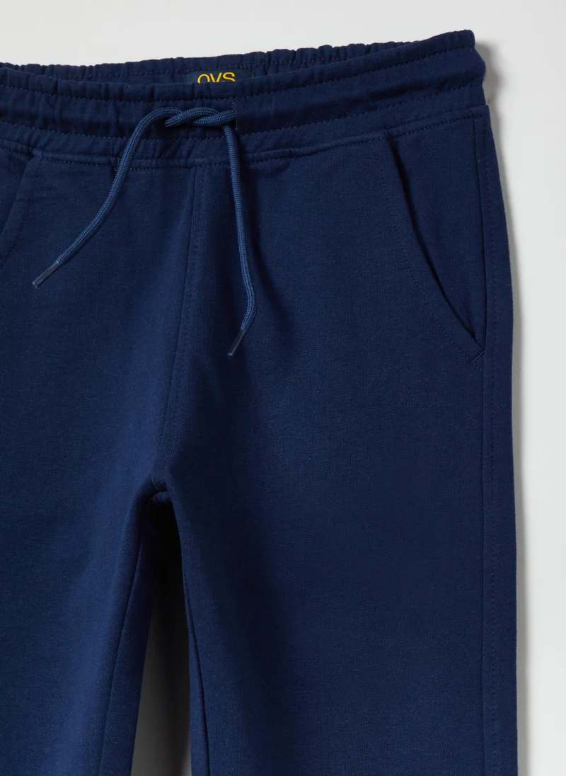 Ovs Plush joggers with drawstring