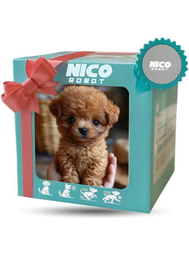 NICO & ROBO Robot Dog Nico, Robot Puppy That Acts Like a Real Dog, Realistic Robotic AI Pet Dogs, Nico Robots Puppy, Electronic Interactive Stuffed Dogs for Sitting, Barking, Walking and Running B  - Image 1