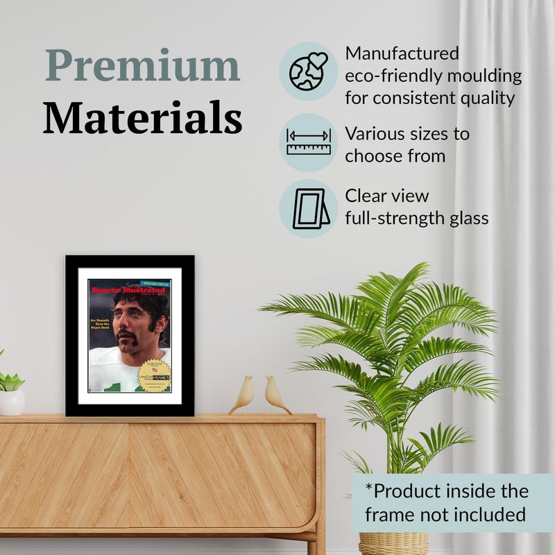 Creative Picture Frames 8.25" x 11" Sports Illustrated Magazine Display Frame, Suitable for Up to 1970 Collector's Edition Sports Magazines with Wall Mount & Easel, White Mat, 1 Count - Image 5