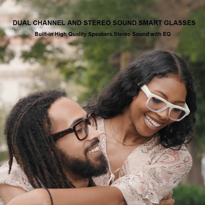 OhO sunshine OhO Smart Glasses,Safety Glasses with Bluetooth Speaker,Indoor/Outdoor UV Protection and Voice Control,Unisex(Blue Light Lens) - Image 5