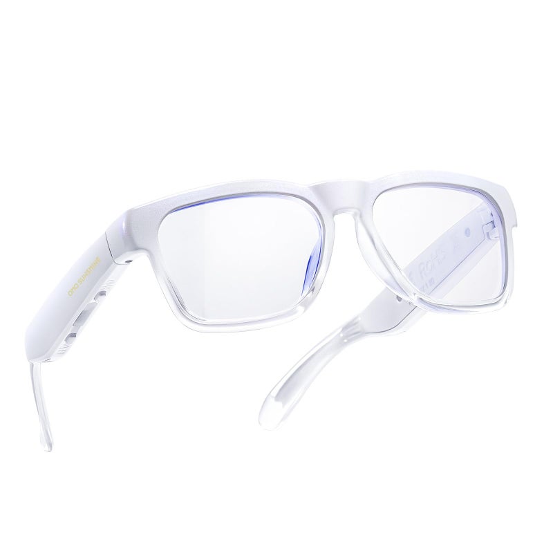 OhO sunshine OhO Smart Glasses,Safety Glasses with Bluetooth Speaker,Indoor/Outdoor UV Protection and Voice Control,Unisex(Blue Light Lens) - Image 1