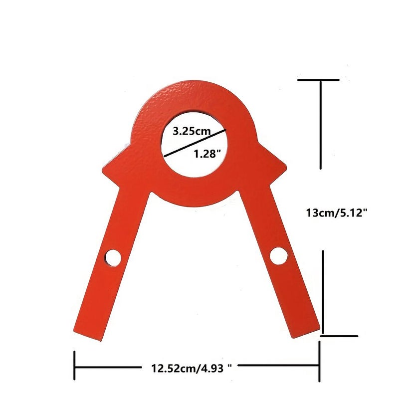 Orange Hooks Pipe Target Stand Gong Hanging Set Sturdy Durable Assembly - Image 4