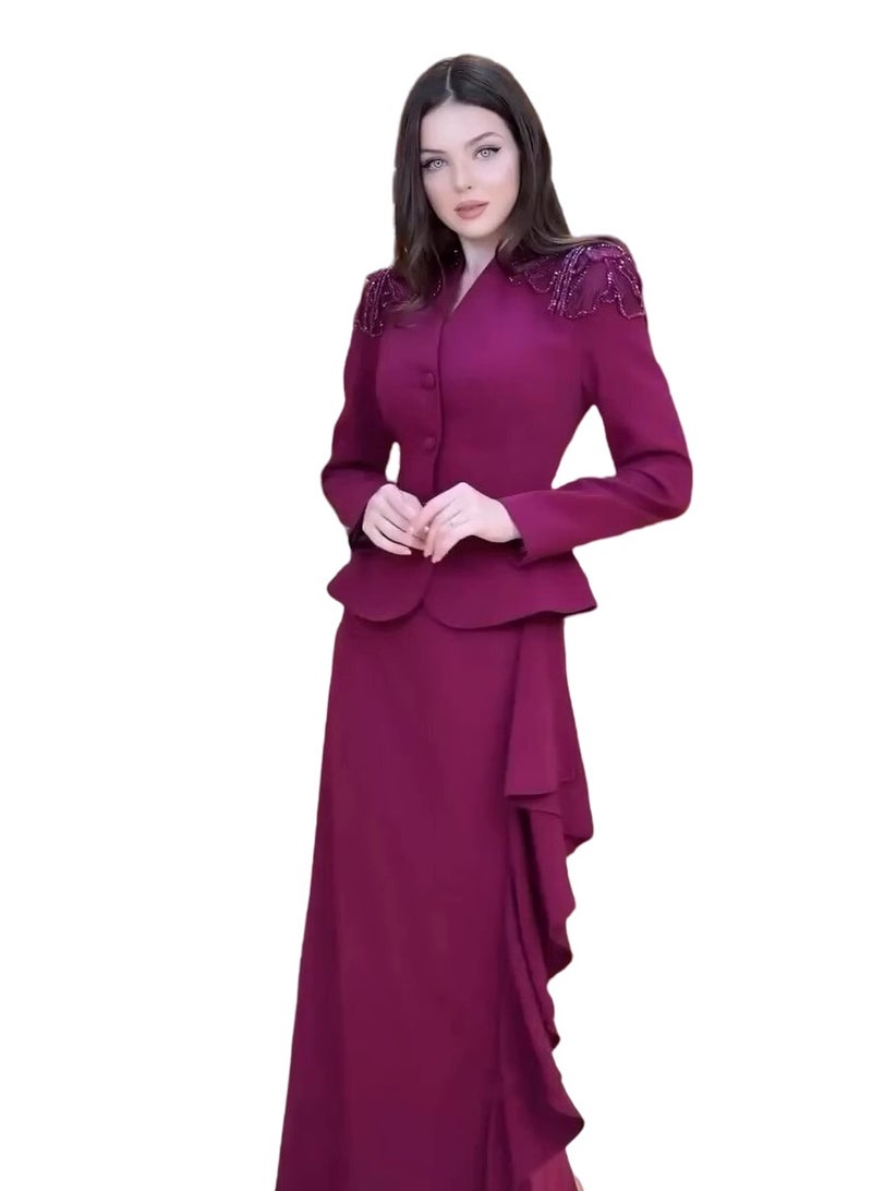 Shougu New Waist Cinching Top Fish Tail Skirt Suit Set  - Image 1
