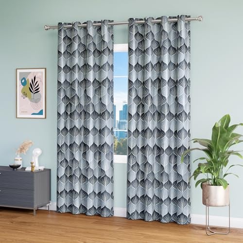 TOPDRAPES Window Curtain 5 feet Pc1 (Grey Colour) 5 L x 3.67 W Feet - Image 2