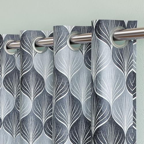 TOPDRAPES Window Curtain 5 feet Pc1 (Grey Colour) 5 L x 3.67 W Feet - Image 3