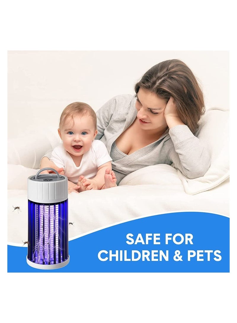 KASTWAVE Electric Bug Zapper - Indoor Outdoor Mosquito Killer, 3000V High Voltage UV Light Insect Zapper, Waterproof Fly Trap with USB Cable, for Home, Patio, Backyard, and Camping (Green-Not Waterproof) - Image 5