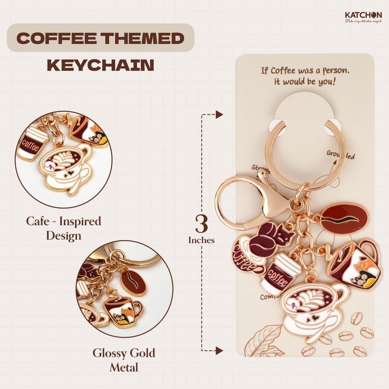 KatchOn, Coffee Lover Gifts for Women and Men | Keychain Accessories Gift for Coffee Lovers | Backpack Charms for Girls, Coworker Gifts, Cute Keychains for Women And Men | Birthday Gift for Her - Image 2