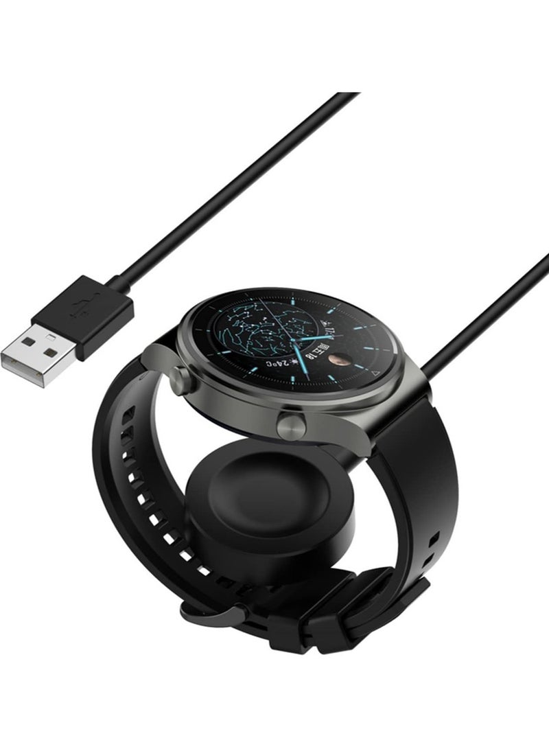 Charger Compatible With Huawei watch GT3/GT2/GT2 Pro/GT3 Pro Charger Dock Magnetic Charging Cradle, Black  - Image 3