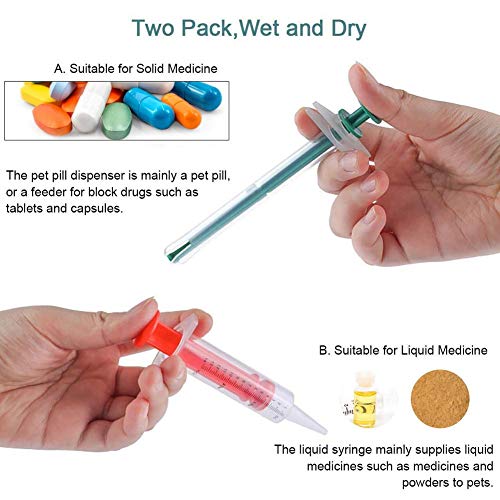 Yimaa 3 Pack Pet Pill Dispenser Dog Pill Gun Cat Pill Shooter Pill Applicator Tablet Capsule or Liquid Medical Feeding Tool Kit Syringes for Small Animals - Image 2